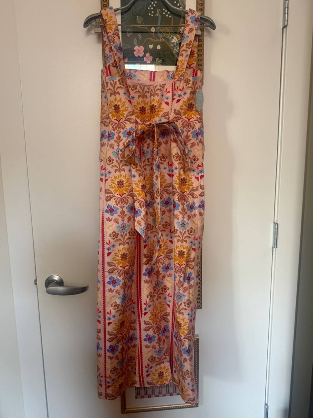 NWT Hill House Home The Iris Dress — Pink Floral Block Stripe, Size Small - Picture 6 of 6